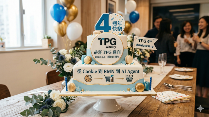 TPG 週刊 Issue 208 - 創刊四週年：從 Cookie 到 RMN 到 AI Agent